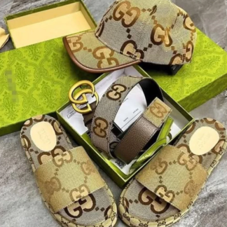 1 set fashion slippers & hat & belt free shipping GUI #X425